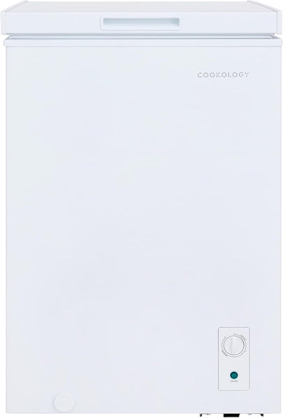 Cookology CCFZ99BK Freestanding Chest Freezer in Black - 99 Litre Capacity - for Kitchens, Outbuildings & Garages - Adjustable Feet & Temperature Controls - 4 Star Freezer Rating