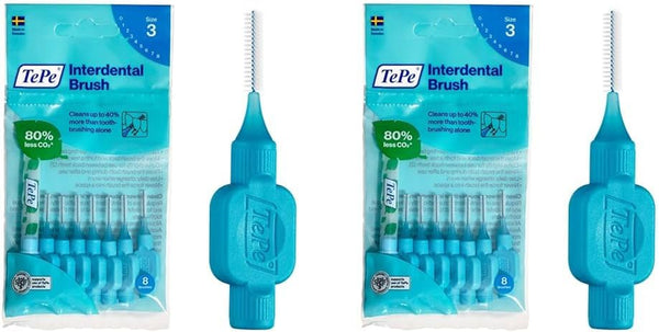 Tepe Interdental Brush, Original, Yellow, 0.7Mm/Iso 4, 8Pcs, Efficient Cleaning between Teeth, Plaque Remover and Dental Flosser for Small Gaps