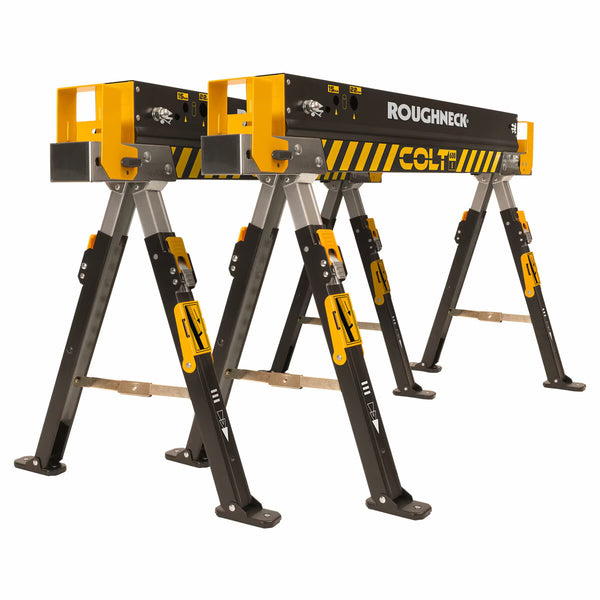Roughneck COLT 600E Sawhorse Portable Workstation - 2 Pack