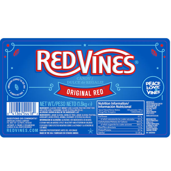 Red Vines Original Twists, 1.6Kg