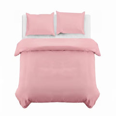 Divine Textiles-Plain Duvet Cover Bedding Set with Pillowcases – Soft & Smooth Everyday Bed Linen – Easy Care Comfortable Quilt Cover – Single Double King Super King Sizes Bedroom Set