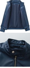 New Autumn/Winter Men's Jacket, European/American Style Motorcycle Jacket, Men's Stand Collar Windproof Winter Outerwear