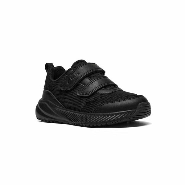 Clarks Kids Deyes Coast Trainer in Black