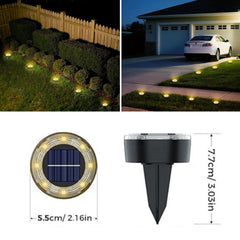 56LED 40LED Solar Ground Lights, 7/5-Pack Solar Statue Lights, IP44 Outdoor Decorative Lights, Upgraded LED Flat Landscape Lighting, Suitable for Outdoor Pathways, Gardens, Courtyards, And Driveways