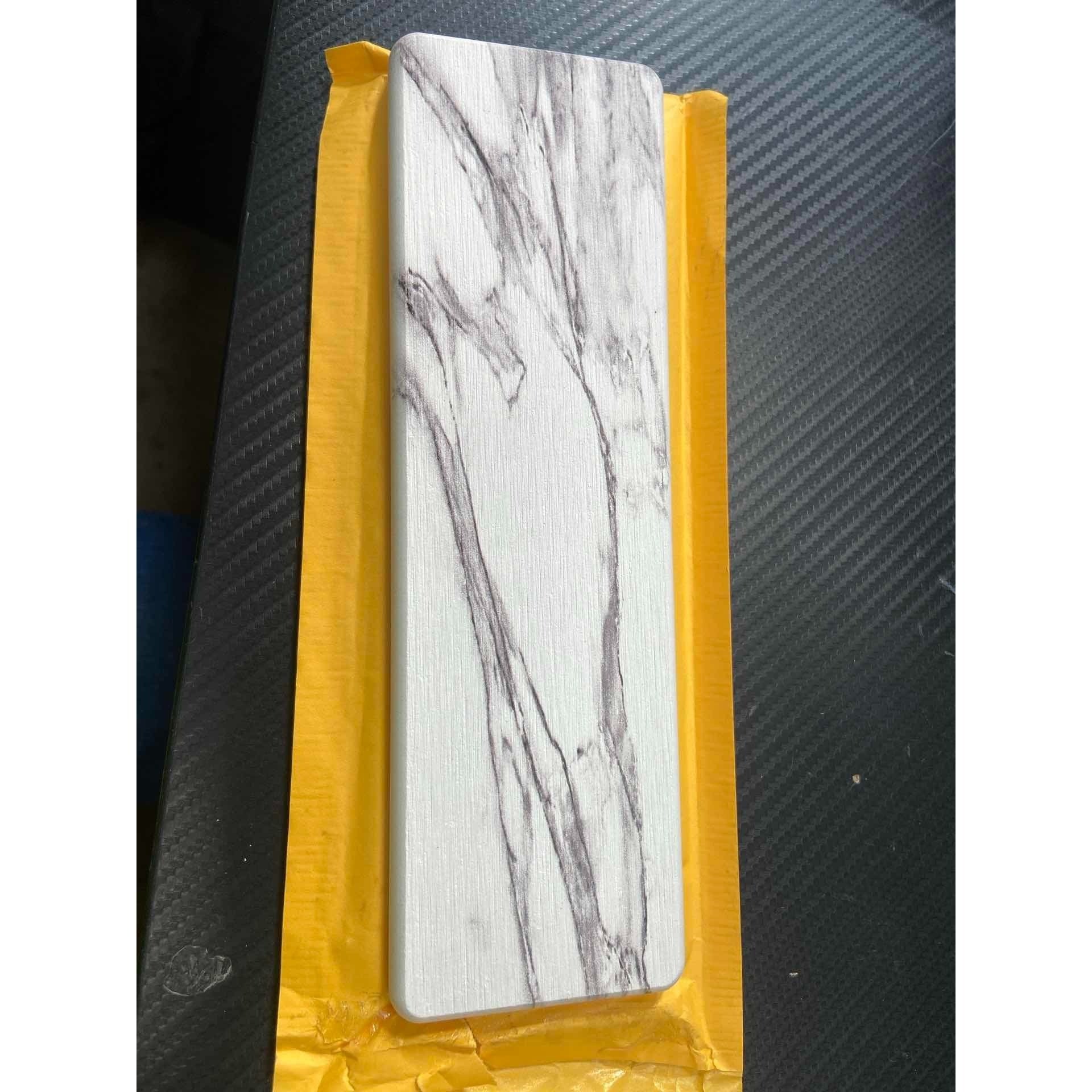 White Marble Washbasin Mat - Non-Slip Bathroom Sink Tray