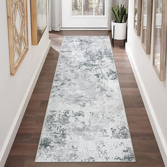 1pc Hallway Runner Rug Non Slip Carpet Runners 80x300cm Modern Abstract Hall Runner Carpet Runner Washable Kitchen Rugs for Hallway Entryway Kitchen Bedroom