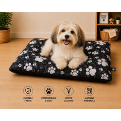 Dog Pet Bed with Removable Zipped Cover Large 95cm x 65cm Soft Washable Cushion