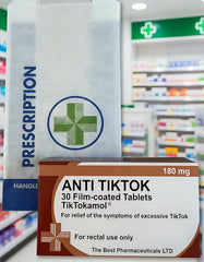 Anti Tik Tok Novelty Joke Pill Box - Christmas Stocking Filler/Birthday Gift - Silly Present for Husband Wife or Partner