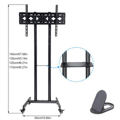 Mobile Floor Stand TV Mount Bracket Stand Trolley Cart for 32-85 inch TV