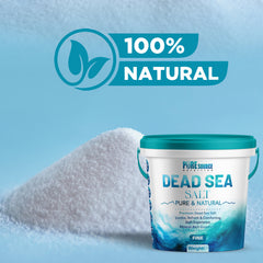 PSN Dead Sea Salt Fine in Bucket – Pure Natural Mineral-Rich Bath Salt for Relaxation, Foot Soaks, Stress Relief & Muscle Recovery – Premium Spa-Grade Salt