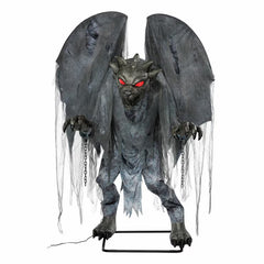 Halloween 7.5Ft (2.3M) Animated Gargoyle with Lights & Sounds