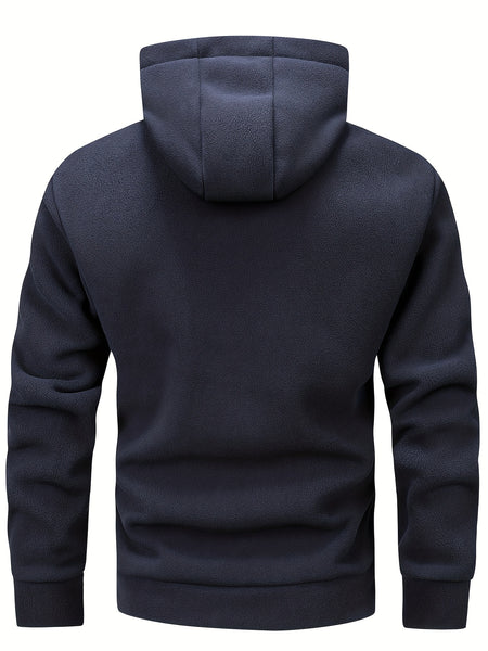 Autumn/Winter Hooded Cardigan Sweatshirt for Men and Women, Thickened Polar Sweatshirt Jacket