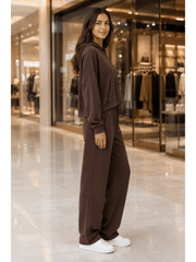 Women'S Soft Touch Tracksuit Set, Zip Up Hooded Jacket & Joggers, Casual 2pcs Lounge Wear Co Ord Outfit, Casual and Sports Wear, Gym Wear Street Wear