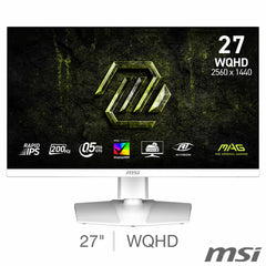 MSI MAG 274QRFW E20 WQHD IPS 200Hz Gaming Monitor, 9S6-3CF99T-003