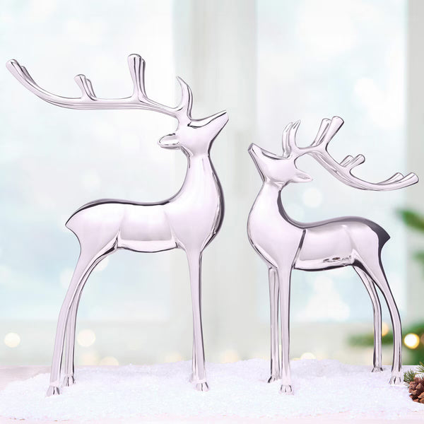 Aluminum Reindeer Assortment- Set of 2- Black