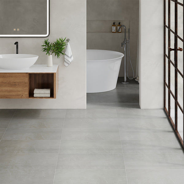 LIVINGANDHOME 10/20-Pack Marble Peel and Stick Floor Tiles - 12
