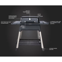 Everdure Force 2 Burner Gas Barbecue in Graphite