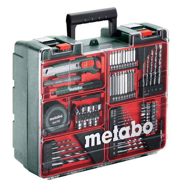 Metabo 18V Cordless Hammer Drill with Two 2.0Ah Batteries and Accessory Kit