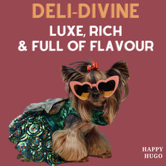 Happy Hugo Venison Bites - Gourmet Dog Treats | Air-Dried, Deli-Style, Chewy Mini Rewards, Puppy-Friendly