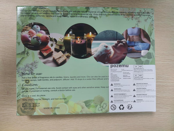 Advent Calendar 2025 Fragrance Oil for Women Men for Diffusers Essential Oils Christmas Countdown Calendar