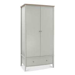 Bentley Designs Whitby Scandi Oak & Grey Double Wardrobe