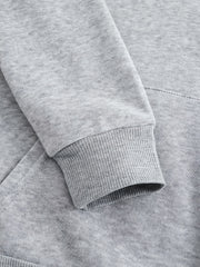 Women's Solid Color 3pcs Set Hooded Sweatshirt with Kangaroo Pocket and Drawstring Hood