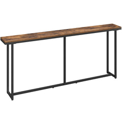 Costoffs Console Table Entryway Table, Modern Long Sofa Table Simple Wooden Side Table for Hallway Living Room Home Office, Furniture for Home, Rustic Brown