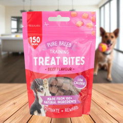 Pet Dog Training Treats 100g Dry Meat Cubes | Healthy Protein-Rich Puppy Rewards | Natural Chewy Dog Snacks for Training & Obedience