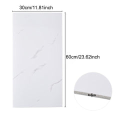 Pack of 20 PVC Self-adhesive Wall Backing Ceramic Tile Wall Stickers, Faux Marble Ceramic Tile Stickers, Waterproof Faux Marble Pattern Tiles Stickers for Bathrooms and Kitchens, Easy To Peel and Stick