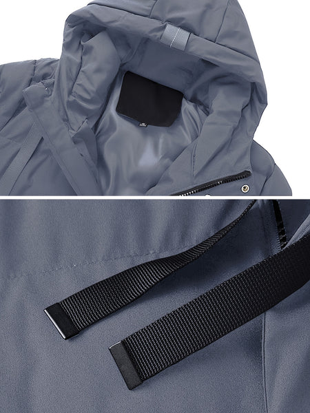Jingmeleng Selection: Men's Simple Casual Soft and Comfortable Padded Hooded Coat, Stylish and Versatile