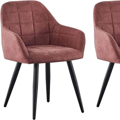 mcc direct 2x Faux Matte Suede Leather Dining Chairs Accent Chairs home & restaurants Adrian