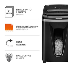 Fellowes Powershred 450M Micro Cut Shredder 9 Sheet