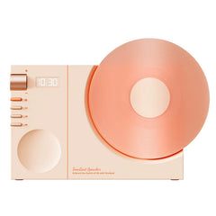 Time Vinyl Record Player Retro Bluetooth Stereo Speakers Small Wireless Clock High Quality Home CD Player