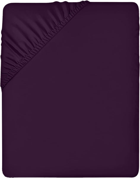 Utopia Bedding Fitted Sheet Double, Grey - Deep Pocket 14 Inch (35 Cm) - Easy Care - OEKO-TEX Certified - Soft Brushed Microfibre Fabric - Shrinkage and Fade Resistant - Bottom Sheet