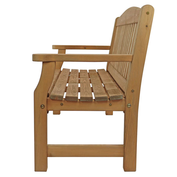 Zest 3 Seater 1.76M Wooden Garden Bench