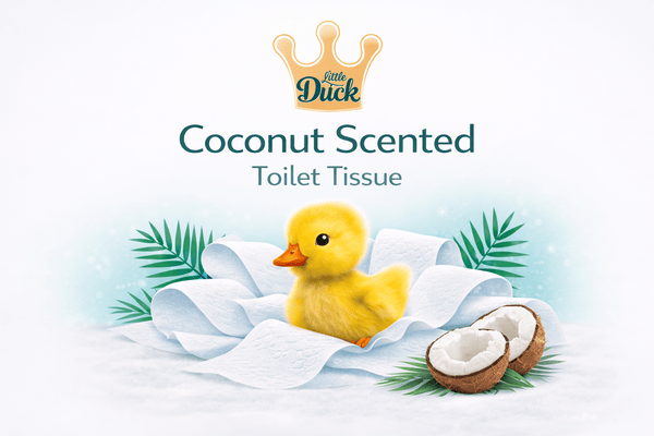 18 Rolls Toilet Paper – Coconut Scented Bulk Pack – Soft & Strong 3 Ply – Fresh & Long Lasting