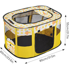 Foldable Pet Playpen, Portable Dog Cat Playpen, Soft Portable Dog Crate, Outdoor/Indoor Exercise Kennel, Dog Cage for Pets