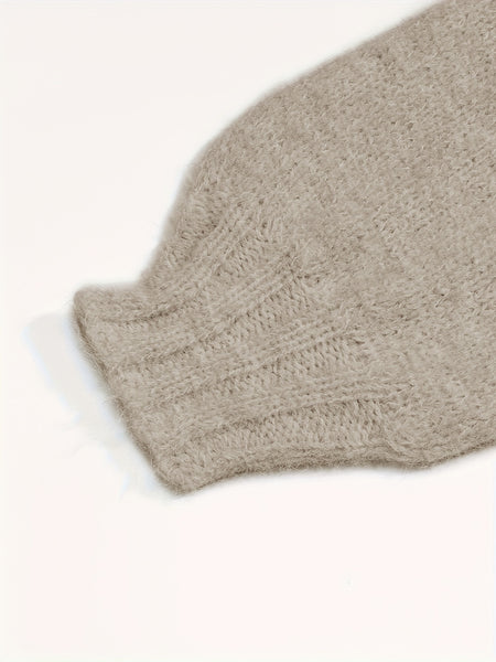 A Soft And Cozy Short Sweater with a Laid-Back Vibe, Perfect for Versatile Styling