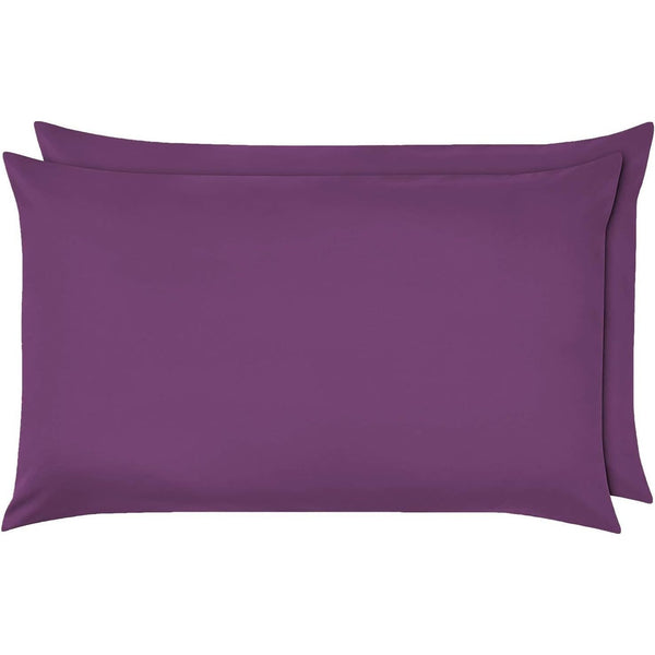 Pack of 2 Soft touch Ultra-Fine 100% Cotton Pillowcase, Envelope Closure Pillow Covers, Available in a Variety of Colours