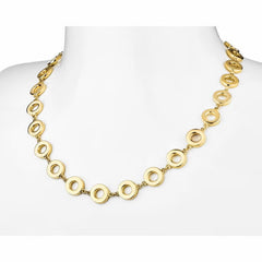 14Ct Yellow Gold Love Circles Necklace
