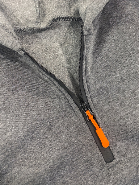 2pcss Autumn Winter Men'S Fashion Suit, Western Style Outdoor Half-Zipper Sweatshirt And Cargo Pocket Long Pants 2pcs Set
