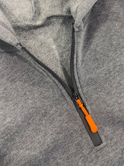 2pcss Autumn Winter Men'S Fashion Suit, Western Style Outdoor Half-Zipper Sweatshirt And Cargo Pocket Long Pants 2pcs Set