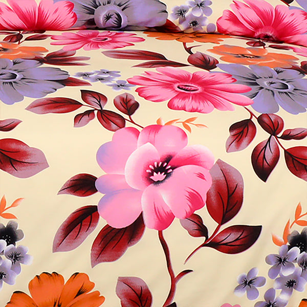 4pcs Printed Duvet Cover Set, Soft Comfortable Multi-design Printed Bedding Set, For Bedroom, Guest Room (1 Fitted sheet + 2 Pillowcases + Without Core) Trendy Design, Soft Fabric, Brushed Material, Lightweight