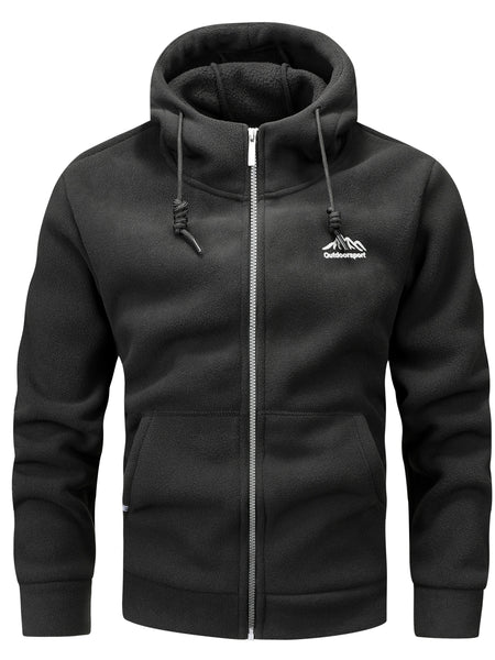 Autumn/Winter Hooded Cardigan Sweatshirt for Men and Women, Thickened Polar Sweatshirt Jacket