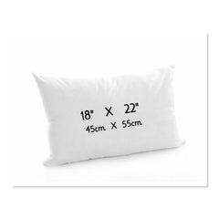 Oblong Cushion Pads Rectangular Shape Deep Fill Inner Insert Hollowfiber Cushions