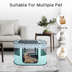 Foldable Pet Playpen, Portable Dog Cat Playpen, Soft Portable Dog Crate, Outdoor/Indoor Exercise Kennel, Dog Cage for Pets