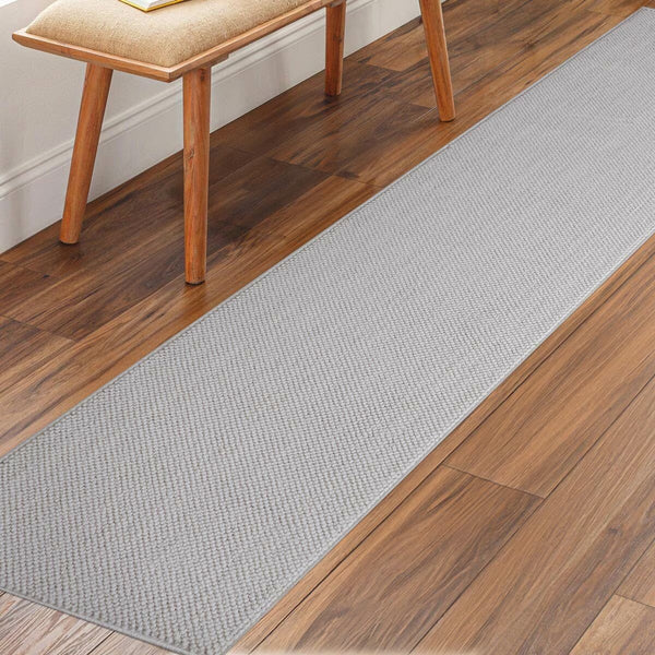 Off the Loom Runner in Grey, 60 X 213 Cm