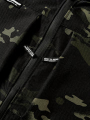 Men'S Outdoor Camouflage Jacket And Pants Set. Long Trousers, Cargo Pants for Men, Suitable for Spring And Autumn. Features Multiple Pockets, Zipper, And Mesh Fabric. Ideal for Fishing And Hiking