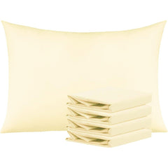 Pack of 2 Softtouch Ultra-Fine Pillowcases, 200Tc Pure 100% Polycotton Envelope Closure Pillow Covers, Available in a Variety of Colors, Fade-Resistant Fabric Bedding, Suitable for Various Style Settings, Machine Washable.