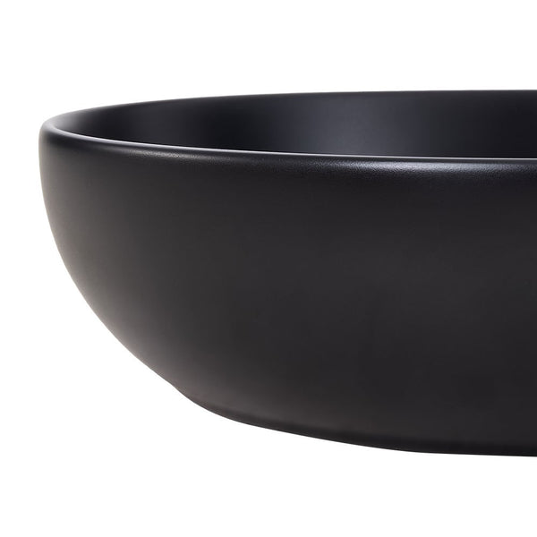 Black/Pink Round Washbasin, 400*400*110MM, includes drain assembly, elegant and stylish home decor washbasin, easy to clean, suitable for bathrooms, hotel restrooms, and balconies.